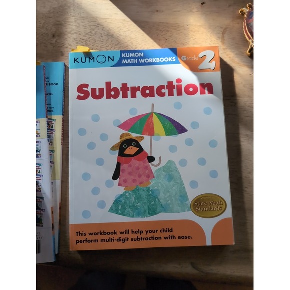 Lot‎ Of 5 Kumon Homeschool Reading Writing Addition Subtraction Geometry Grade 2 - Picture 5 of 10